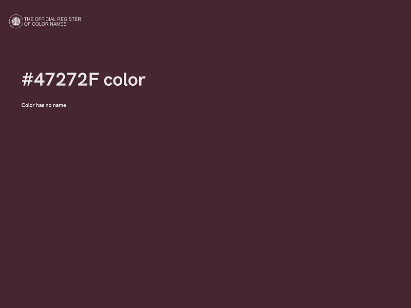 #47272F color image