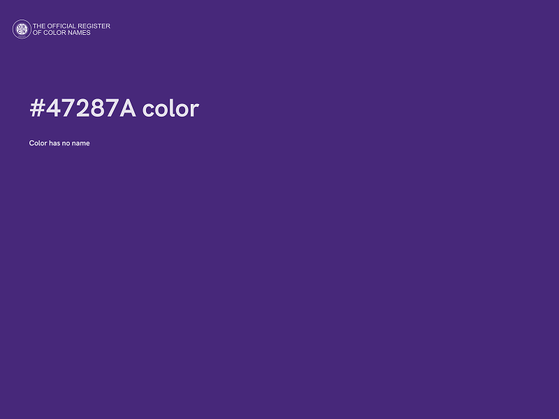 #47287A color image