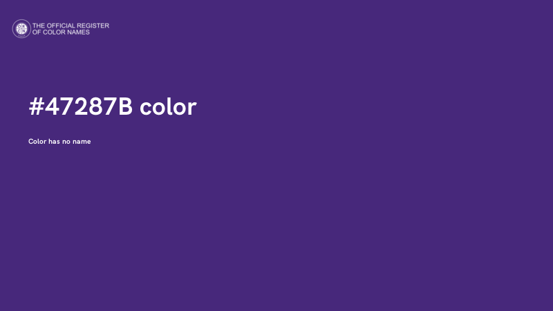 #47287B color image