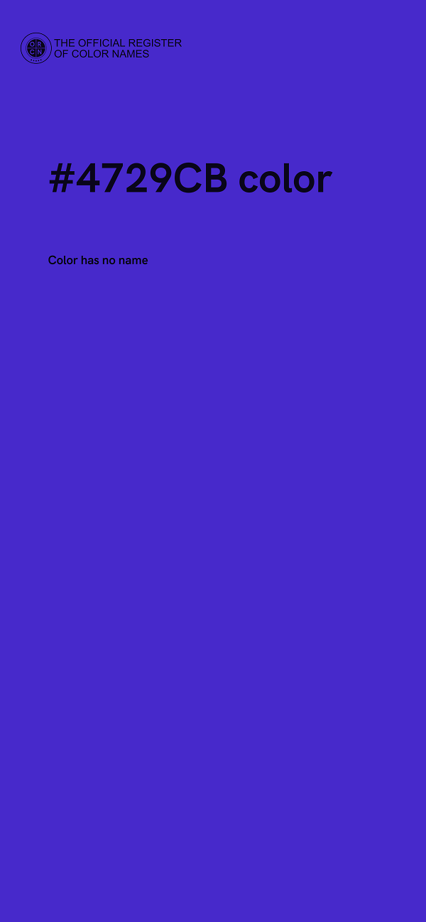 #4729CB color image