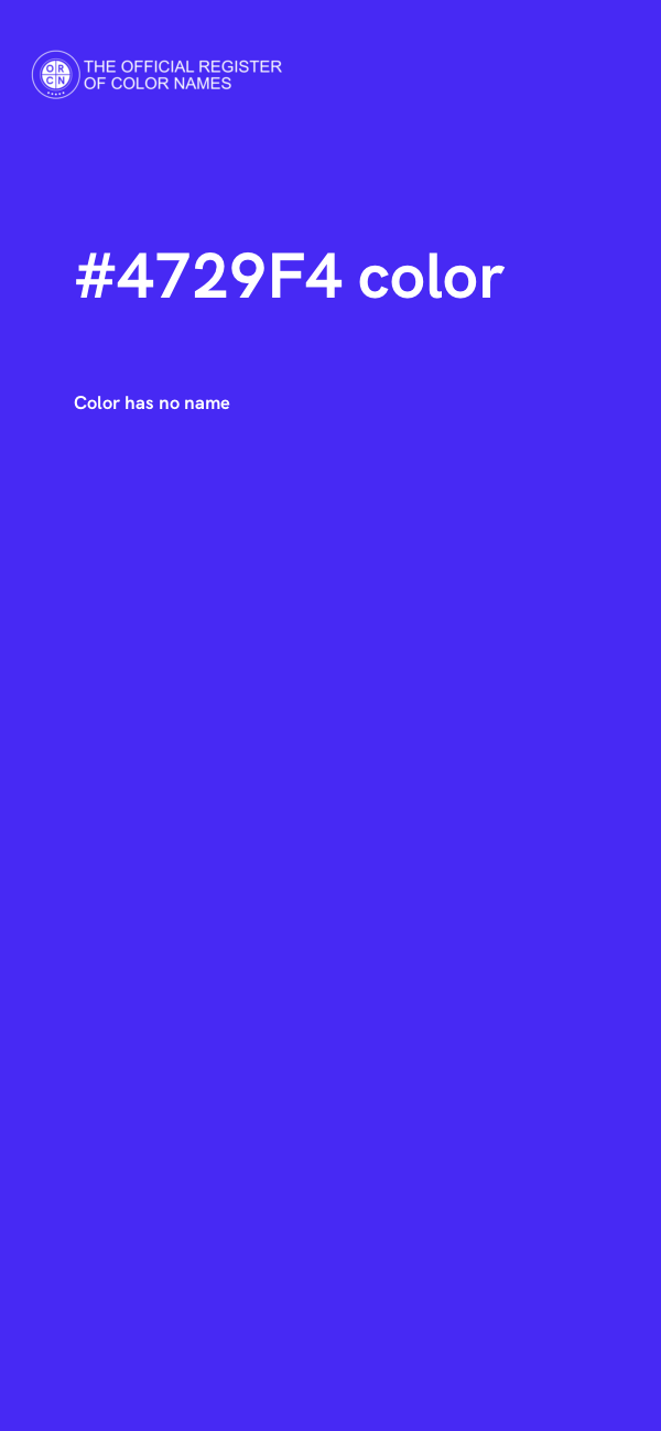 #4729F4 color image