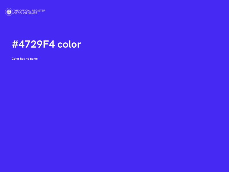 #4729F4 color image