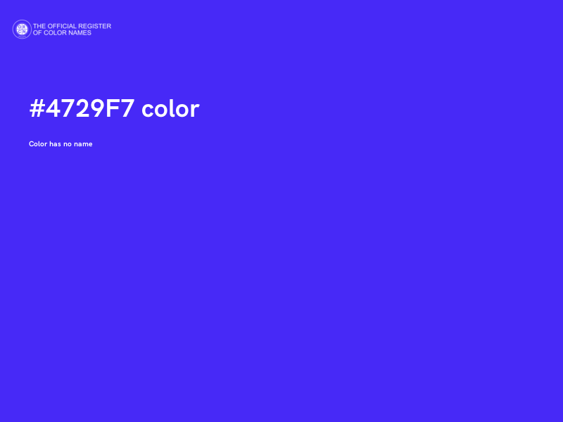 #4729F7 color image