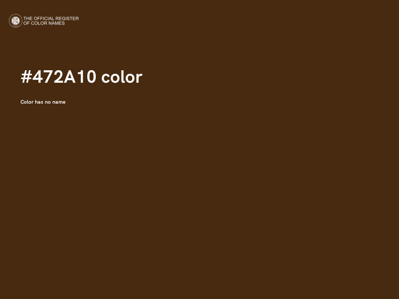 #472A10 color image