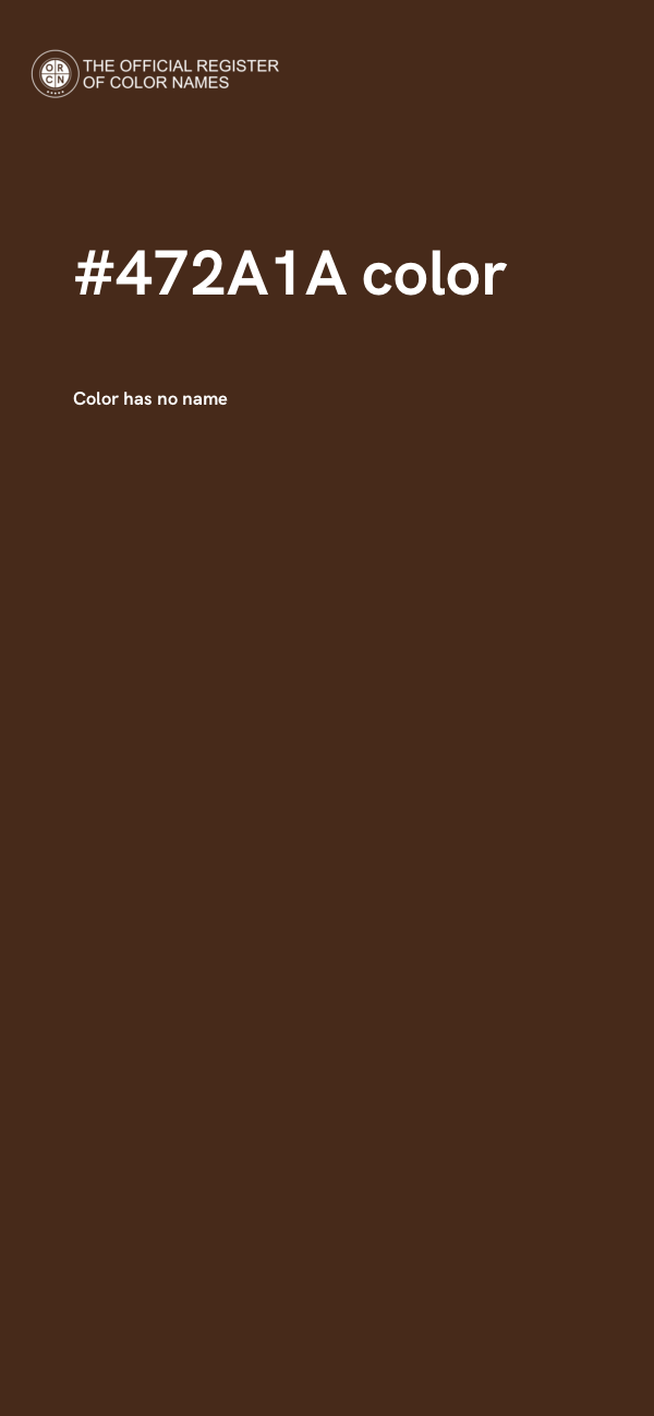 #472A1A color image