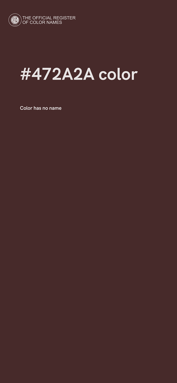 #472A2A color image