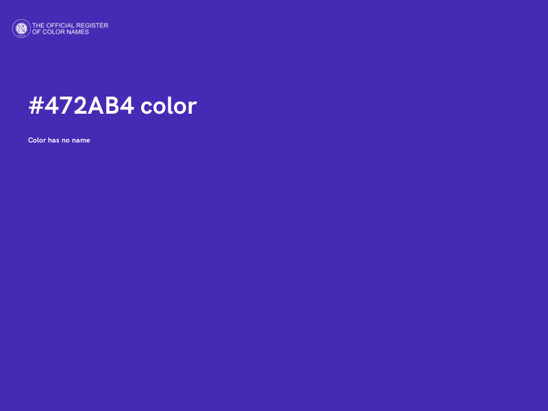 #472AB4 color image