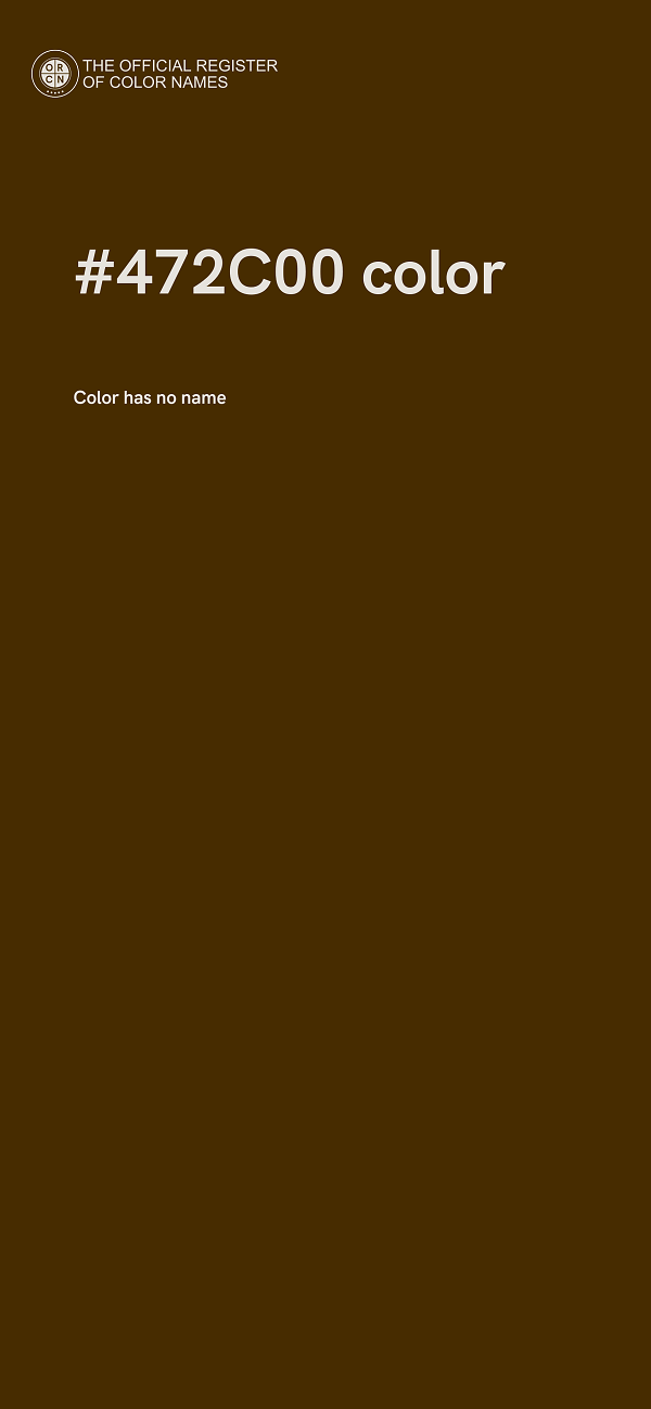 #472C00 color image