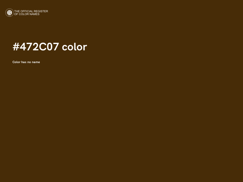 #472C07 color image