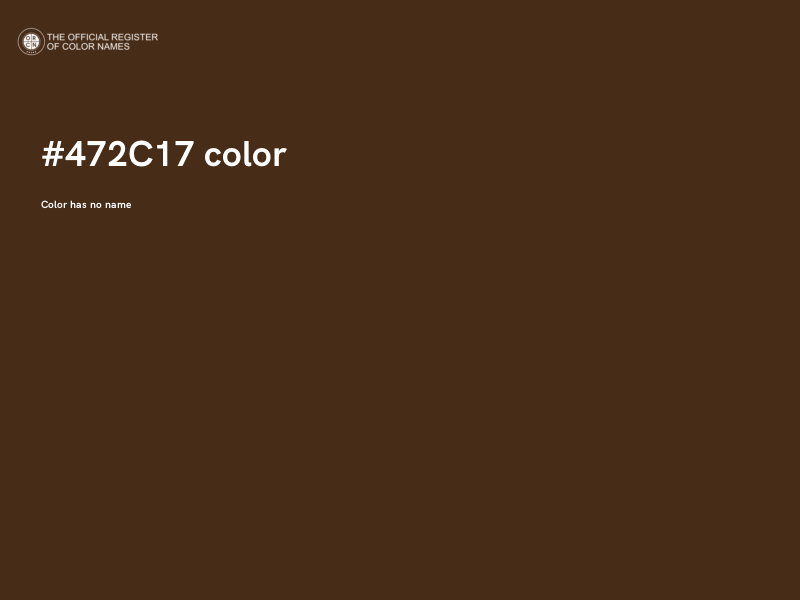 #472C17 color image