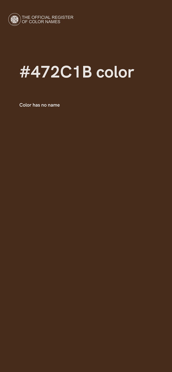 #472C1B color image