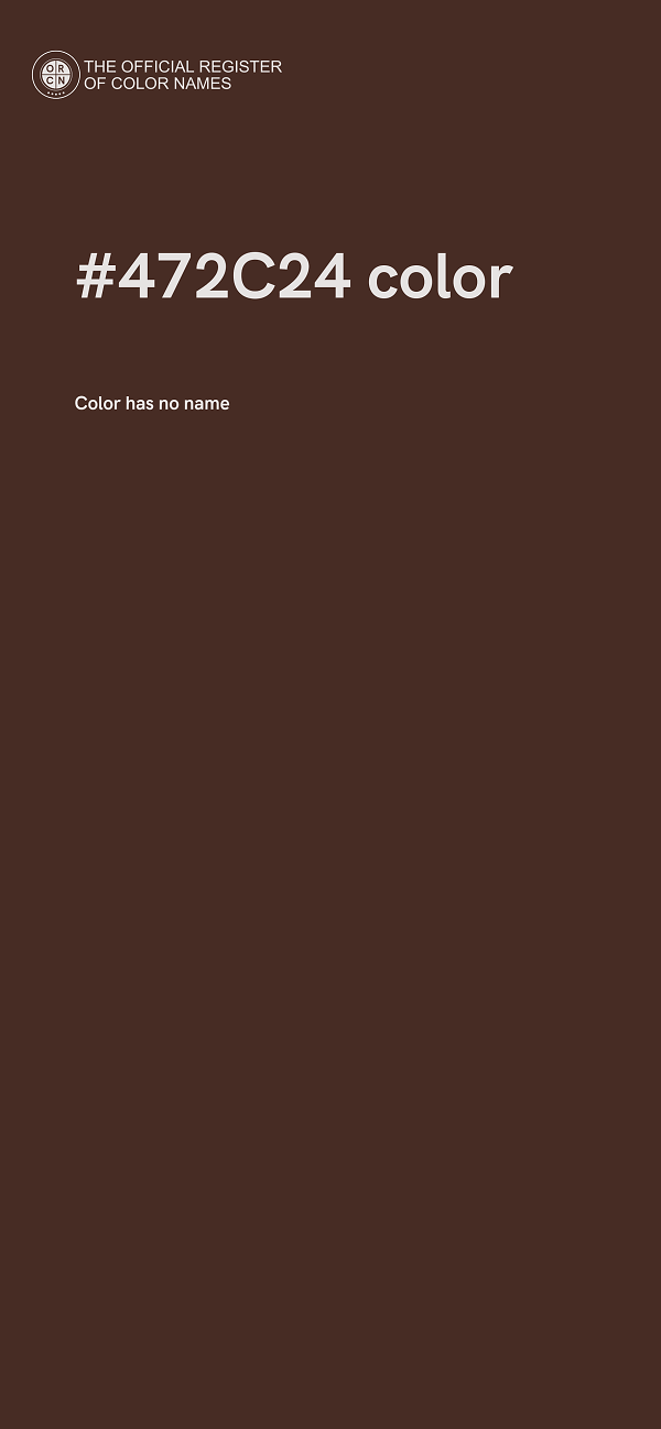 #472C24 color image