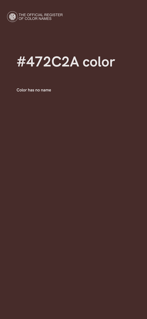 #472C2A color image
