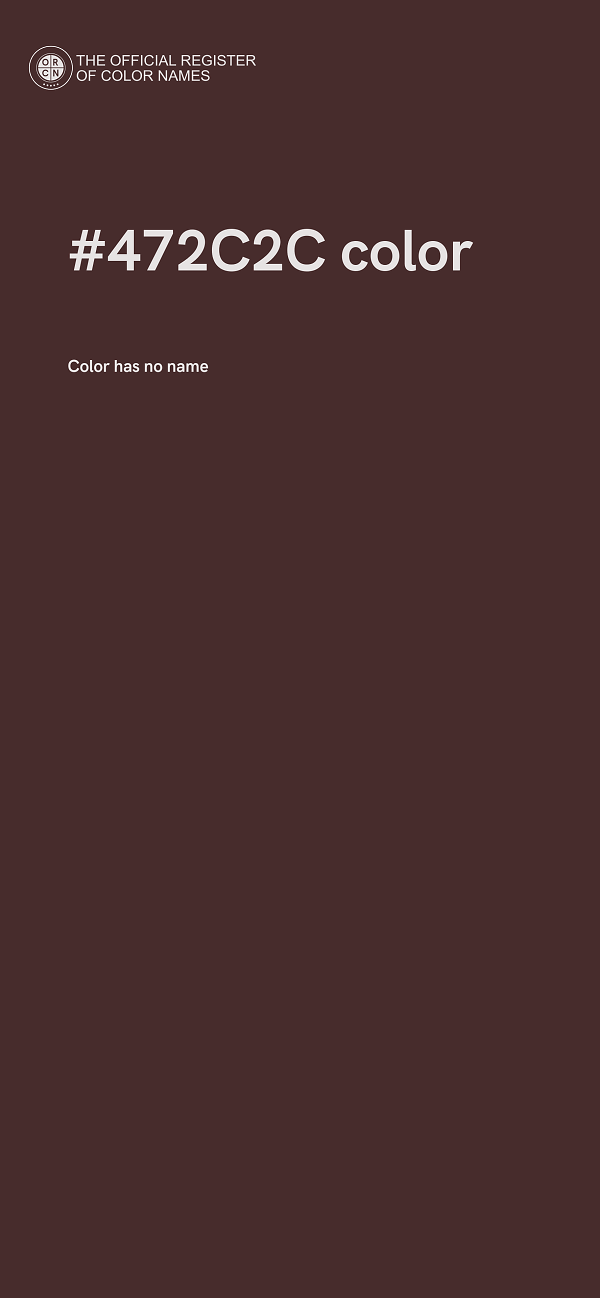 #472C2C color image