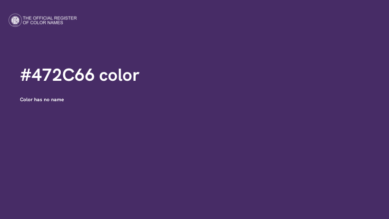 #472C66 color image
