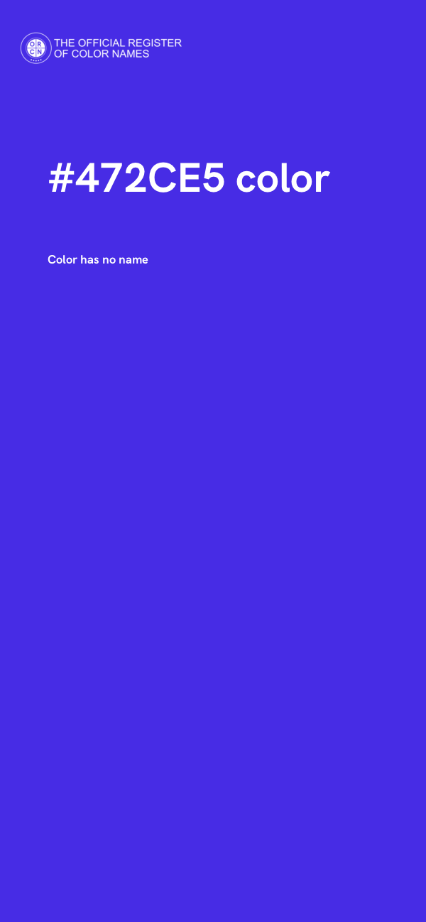 #472CE5 color image