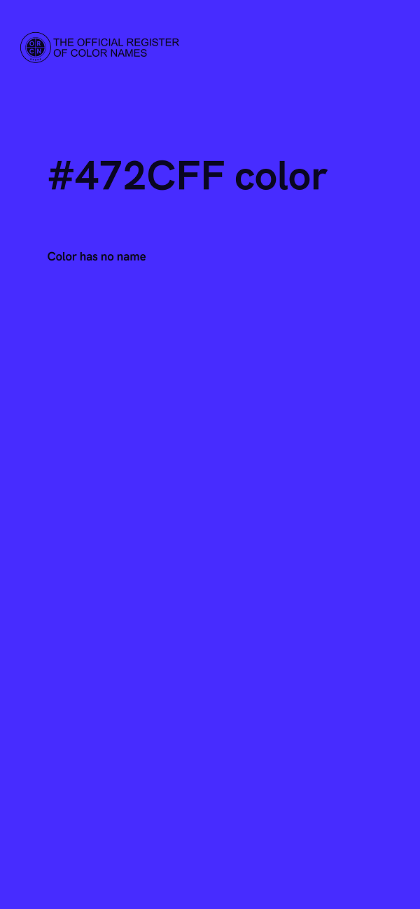 #472CFF color image