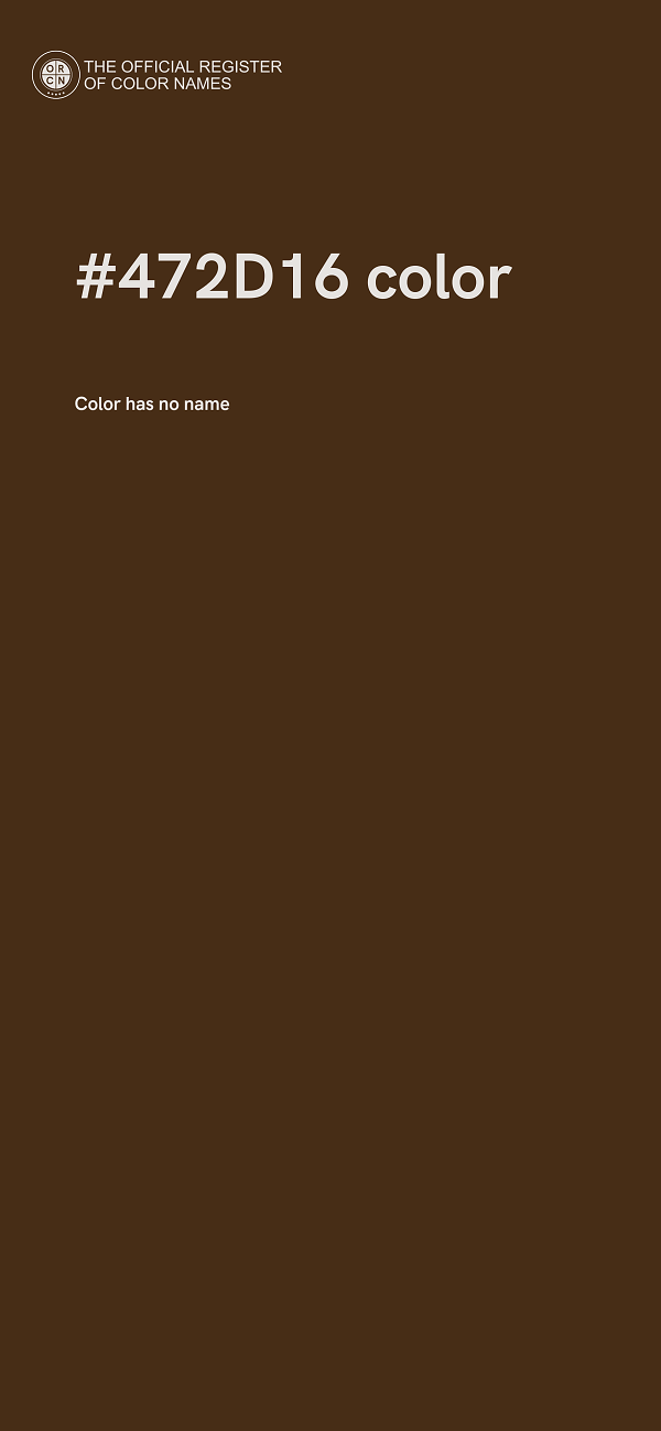 #472D16 color image