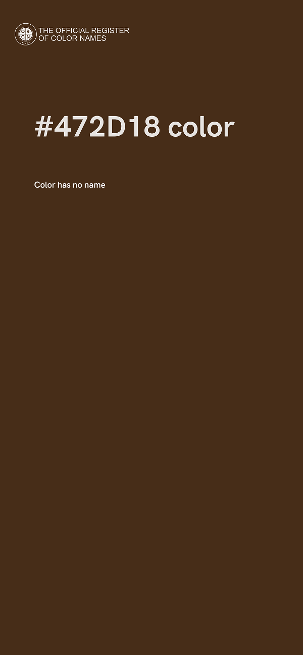#472D18 color image