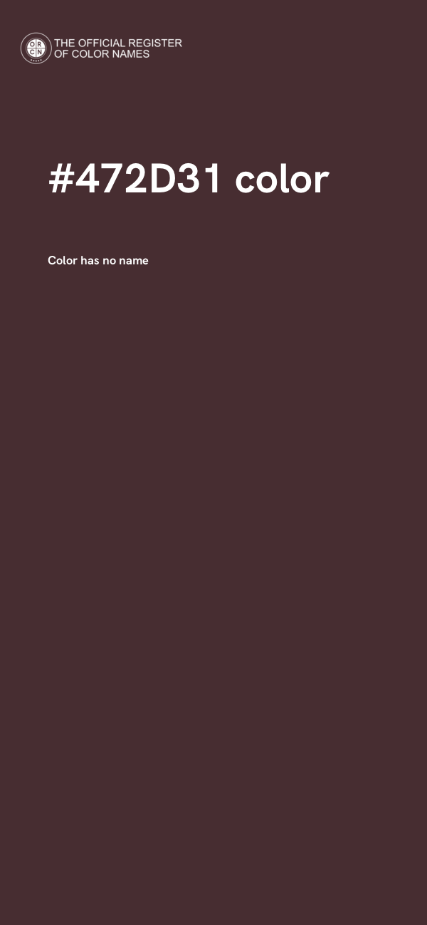 #472D31 color image