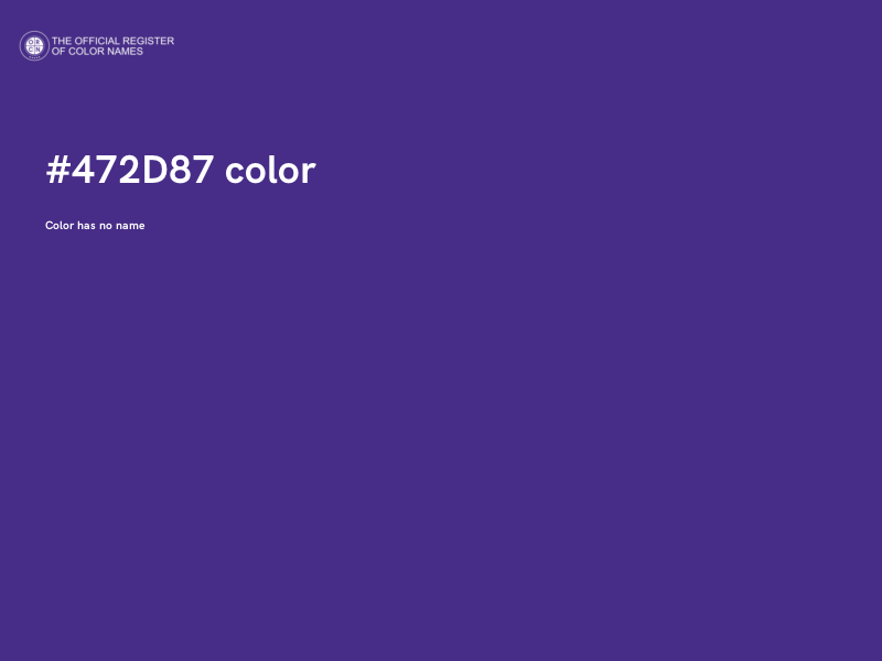 #472D87 color image