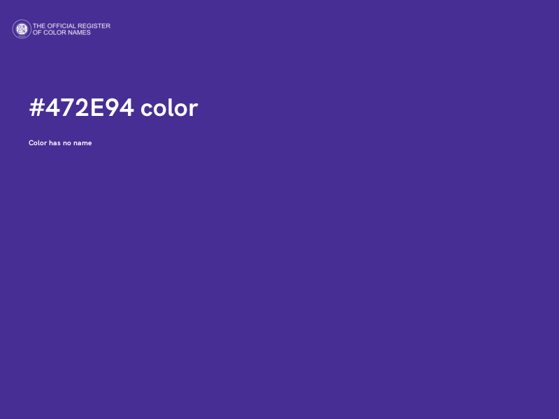 #472E94 color image