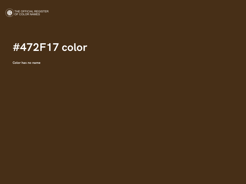#472F17 color image