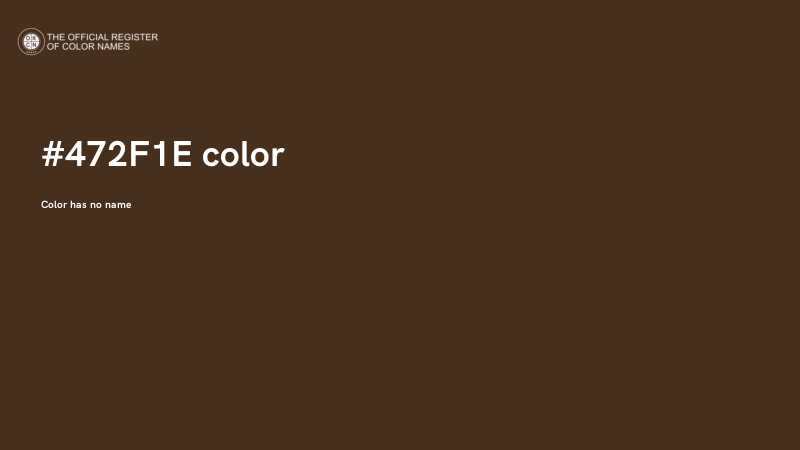 #472F1E color image