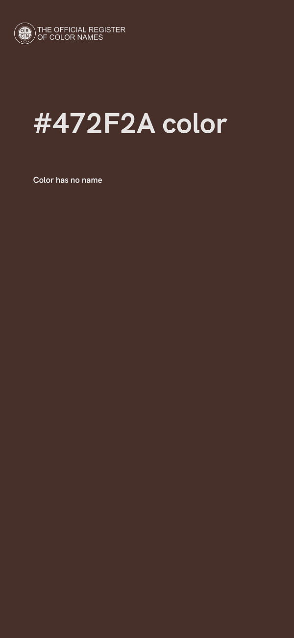 #472F2A color image
