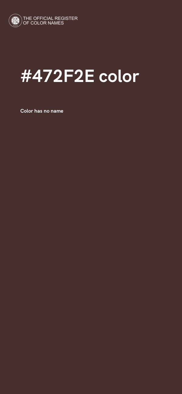 #472F2E color image