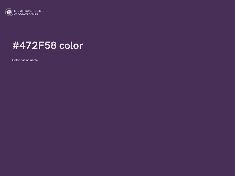 #472F58 color image