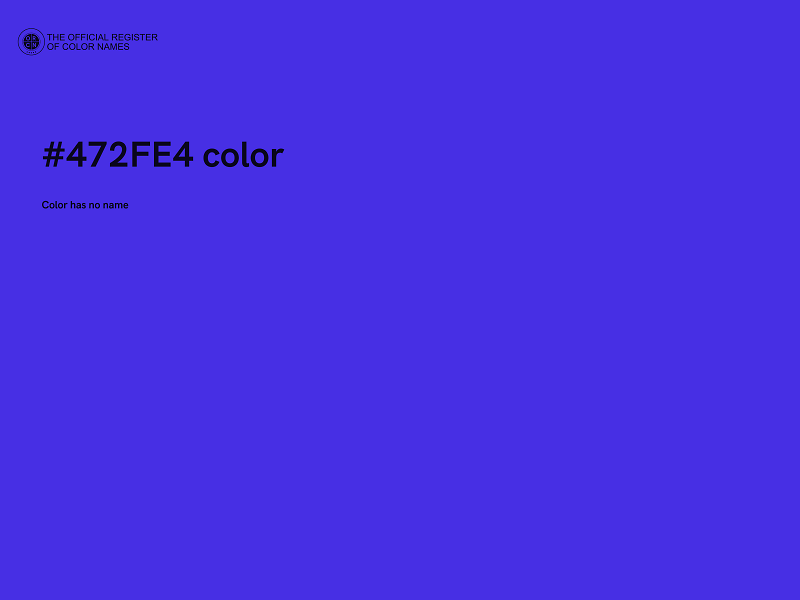 #472FE4 color image