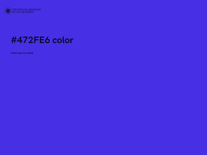 #472FE6 color image