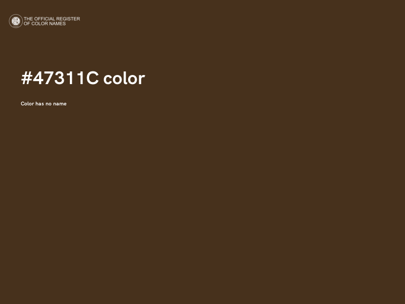 #47311C color image