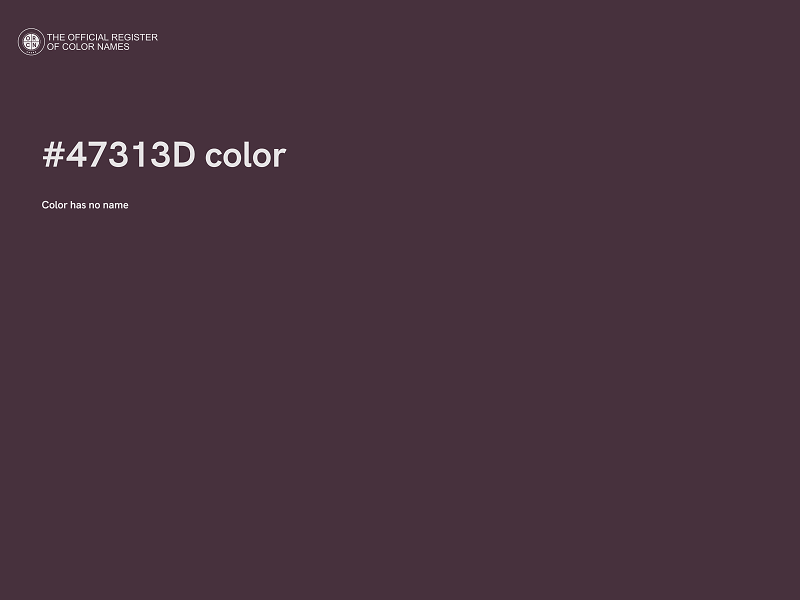 #47313D color image