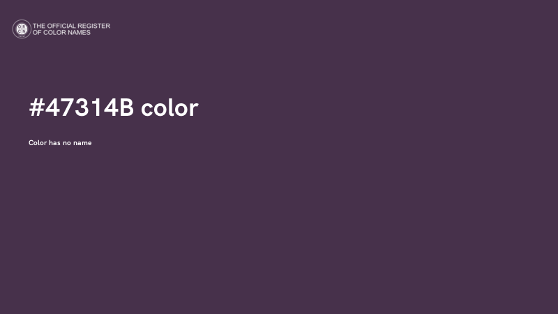 #47314B color image