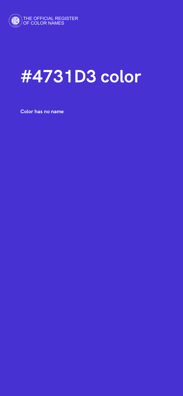 #4731D3 color image
