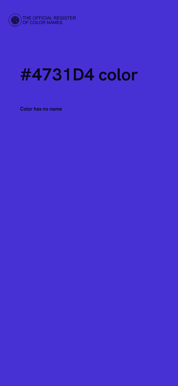 #4731D4 color image