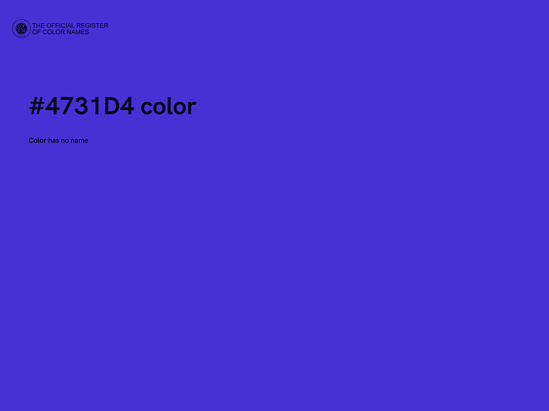 #4731D4 color image