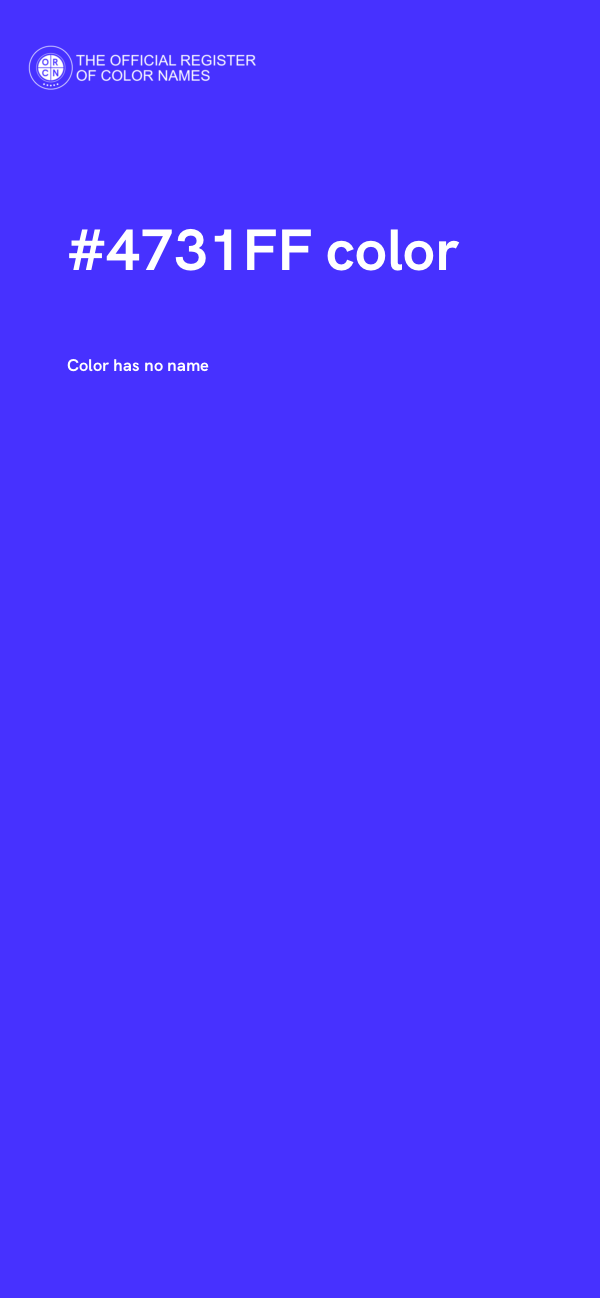 #4731FF color image