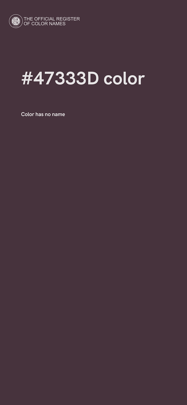 #47333D color image