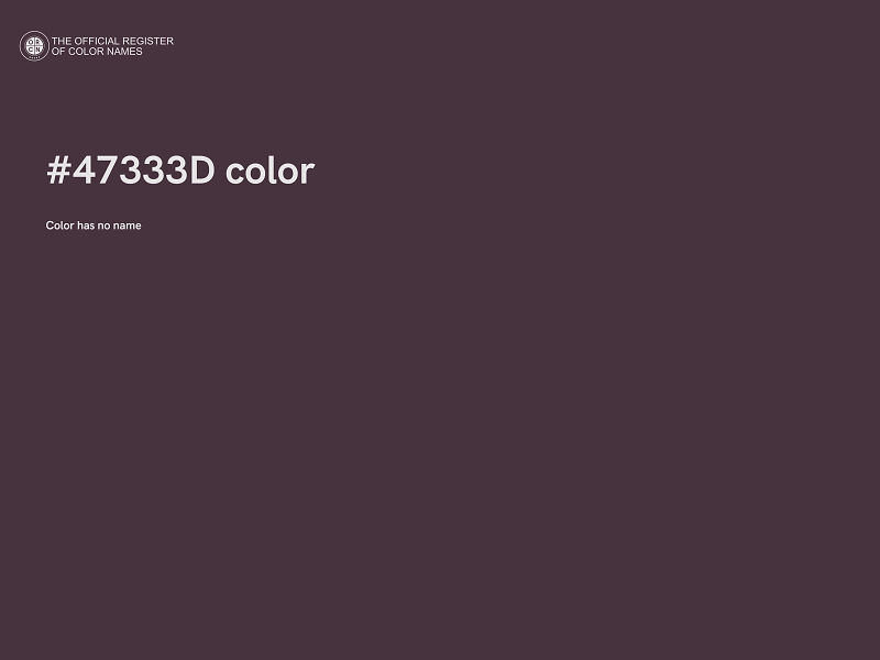 #47333D color image