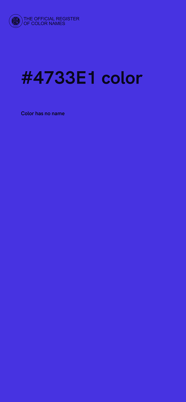 #4733E1 color image