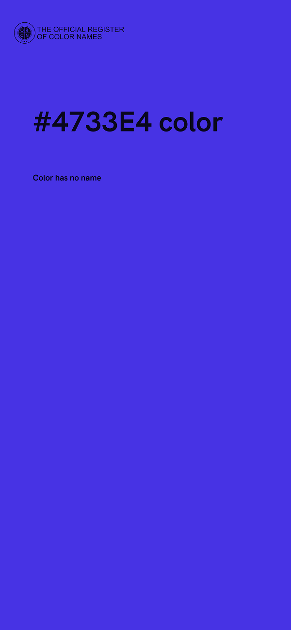 #4733E4 color image