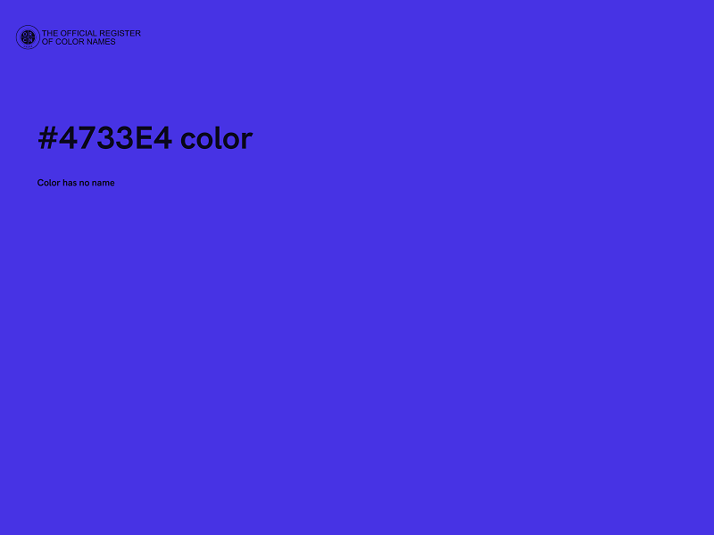 #4733E4 color image