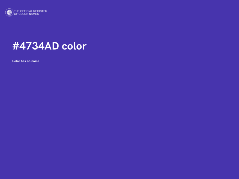 #4734AD color image