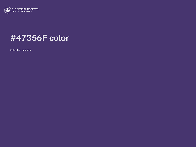 #47356F color image