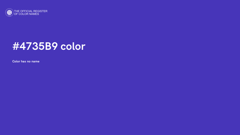 #4735B9 color image