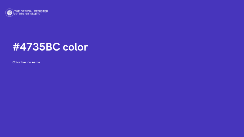 #4735BC color image