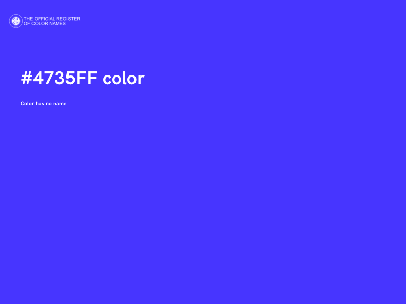 #4735FF color image